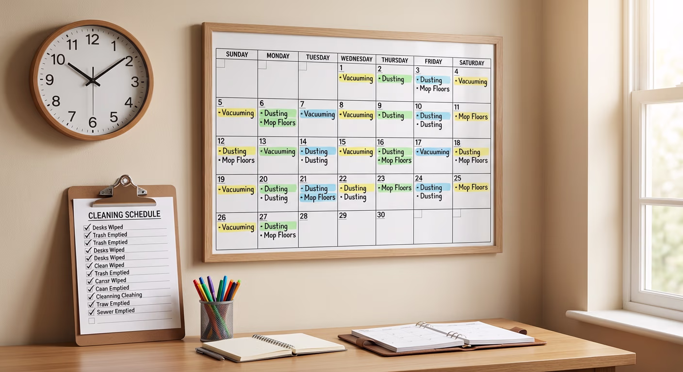 Die richtigen Reinigungsintervalle: Wie oft muss gereinigt werden?