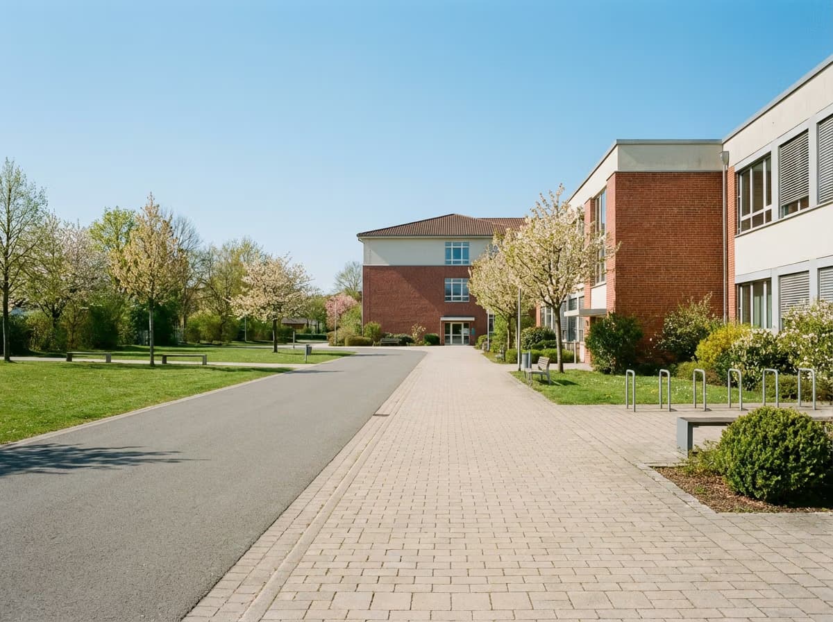 Schulhof Außenansicht
