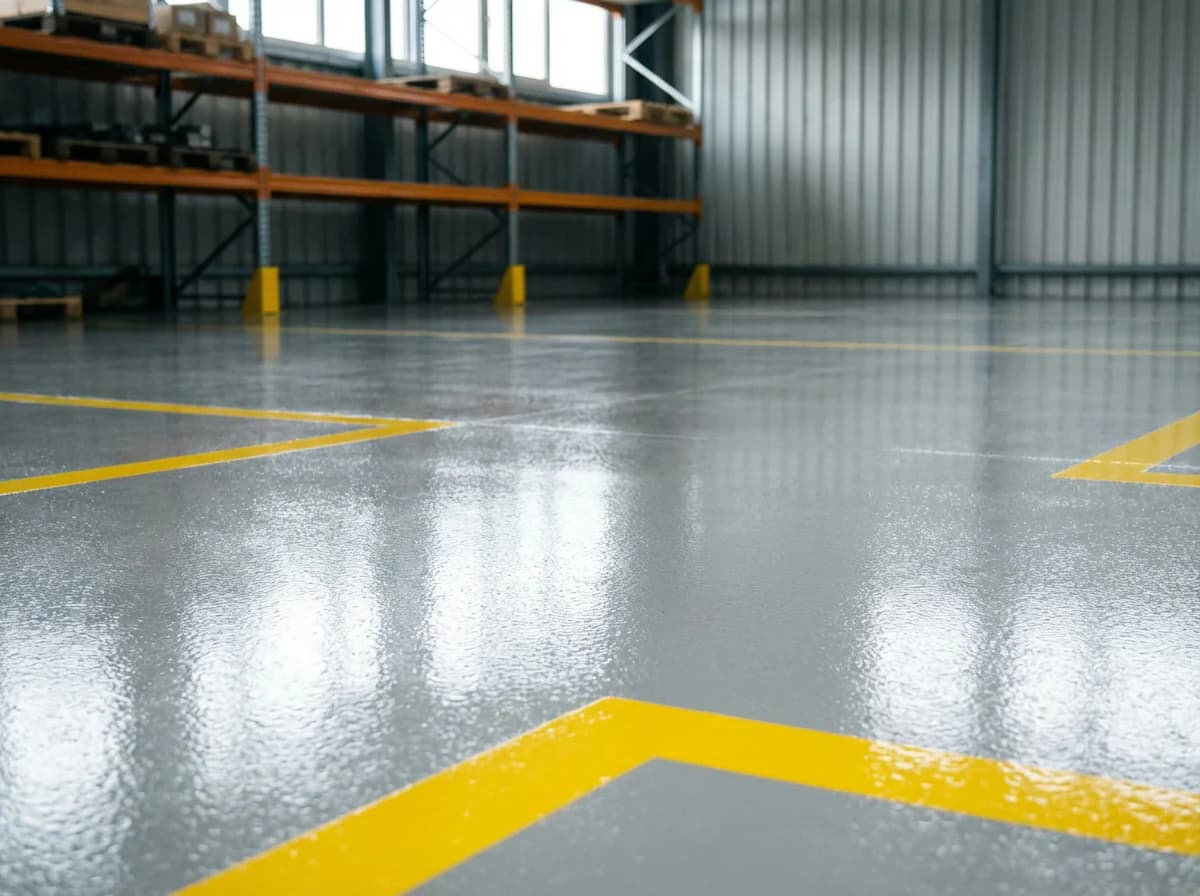 Professionell gereinigter Hallenboden
