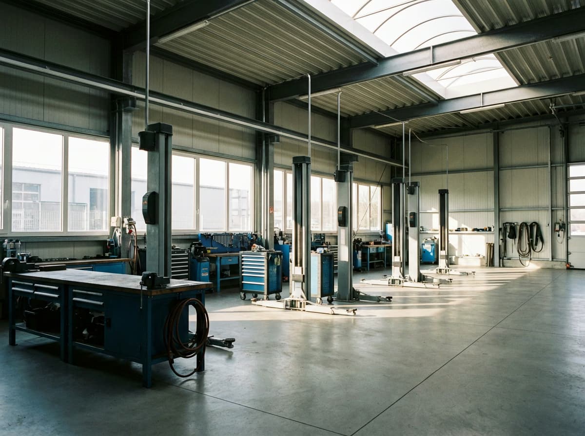 Werkstatthallen reinigen