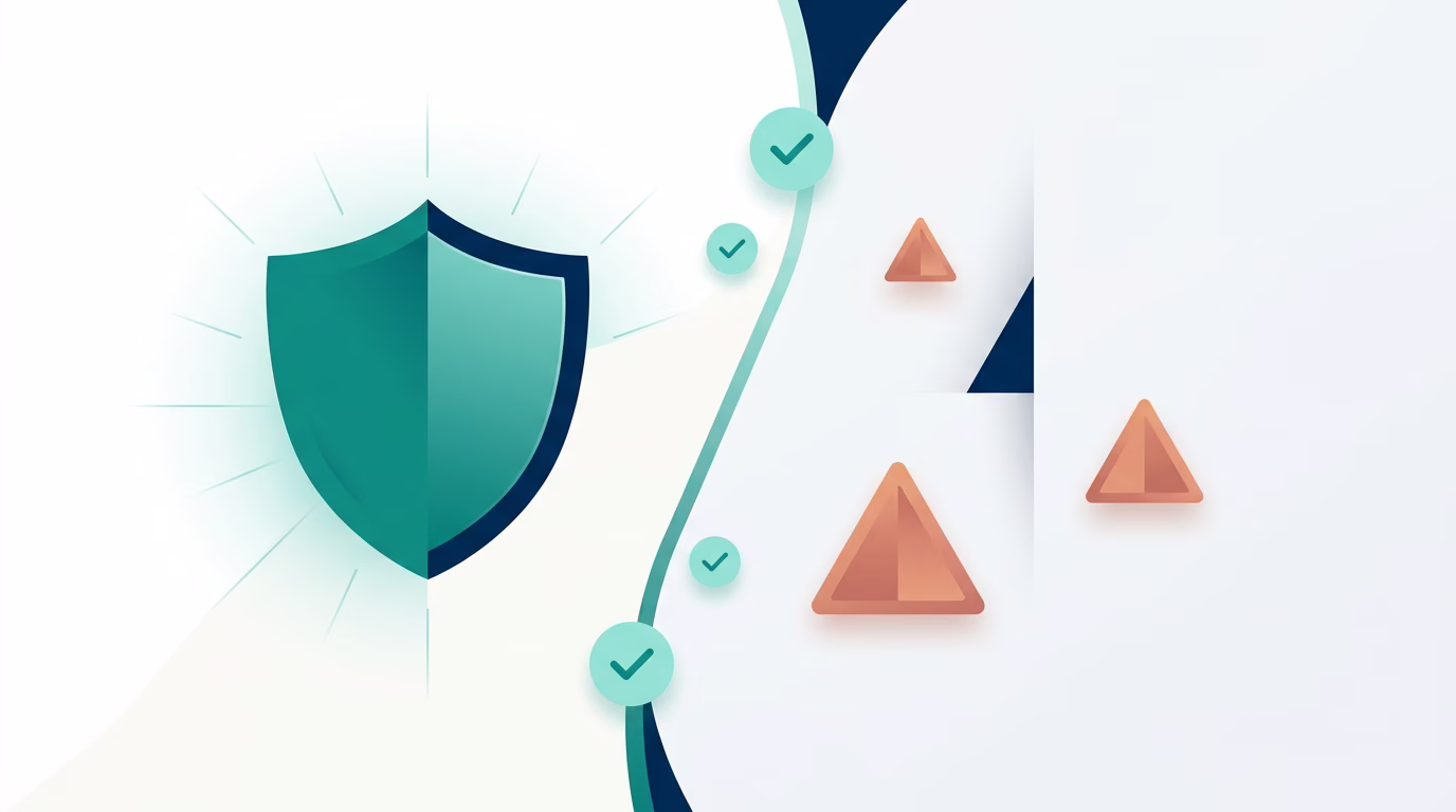 Qualitätskontrolle versus Billig-Angebote Konzeptillustration