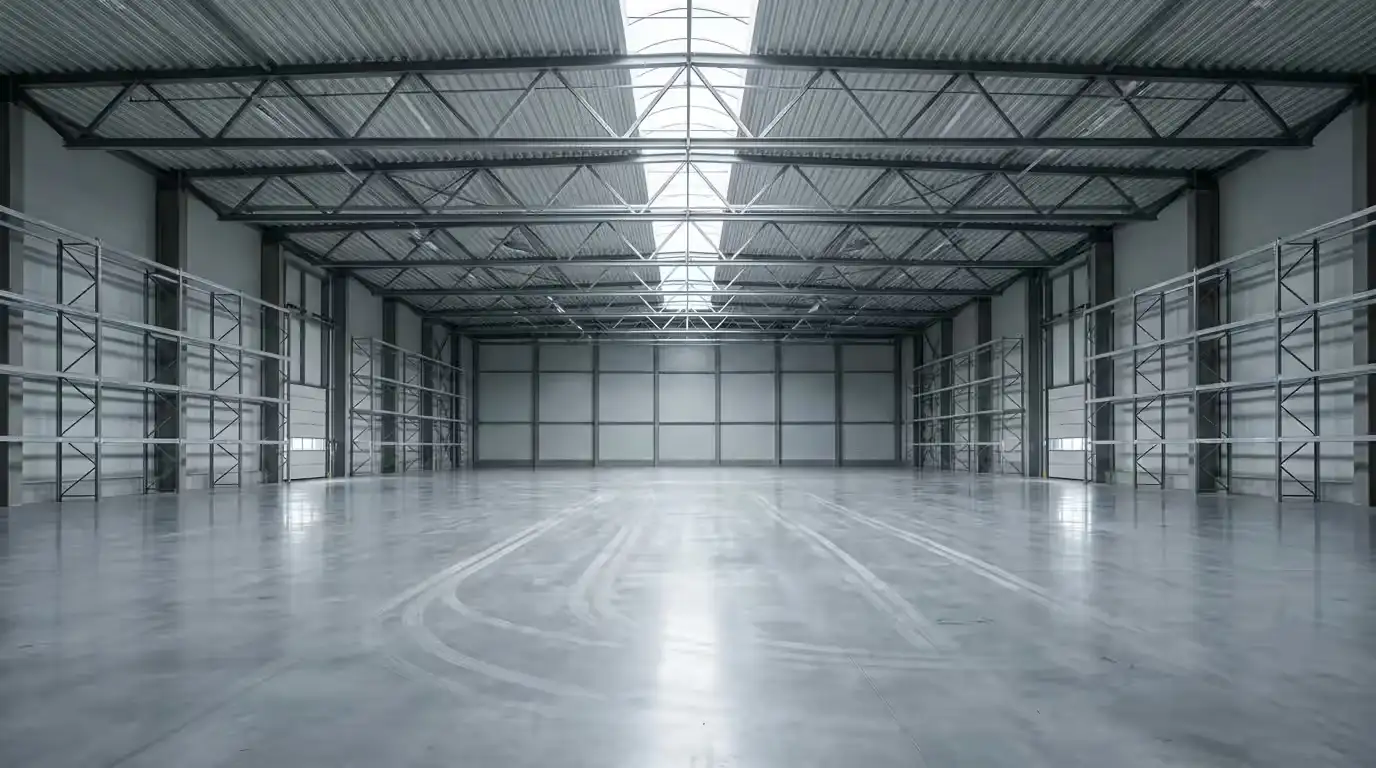 Professionelle Hallenreinigung - Saubere Industriehalle